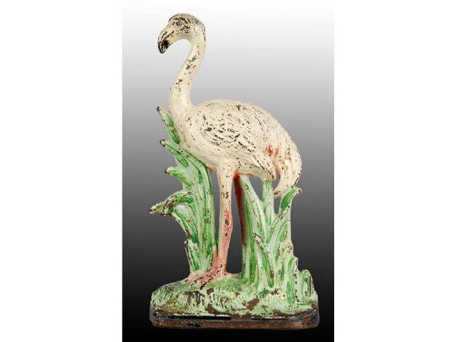 Appraisal: Flamingo Hubley Cast Iron Doorstop Description Full-figure Made by Hubley