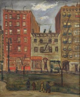 Appraisal: BENN Ben Oil on Canvas The Bronx Signed lower right