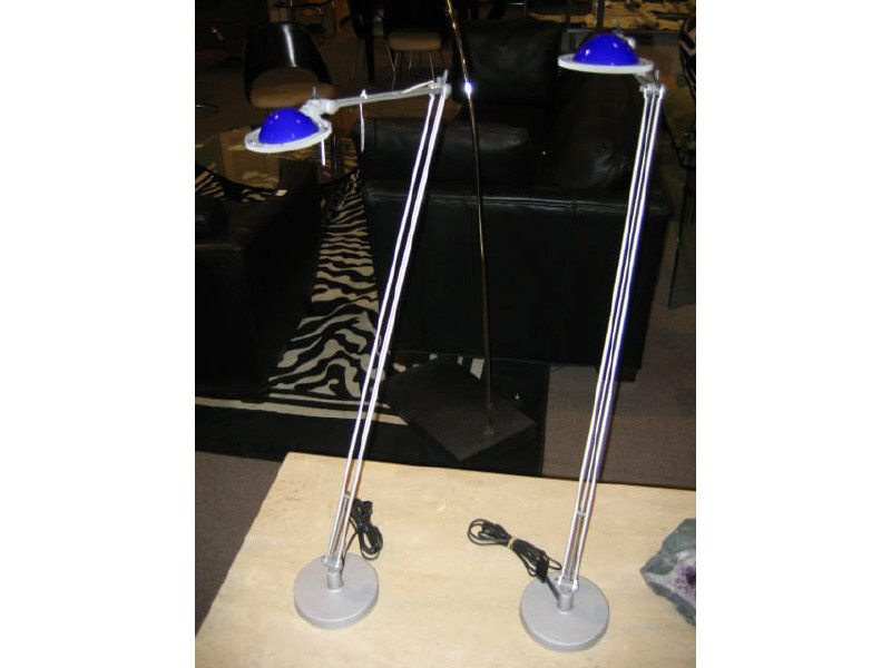 Appraisal: RIZZATTO MEDA DESIGN ITALIAN Pair of adjustable floor lamps in