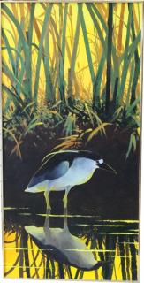 Appraisal: th C Bird in A Marsh th C Bird in