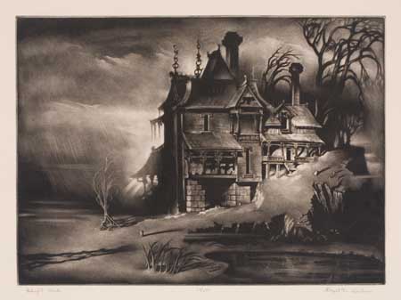 Appraisal: REYNOLD WEIDENAAR Three mezzotints El Monstro de Paracuti Signed titled