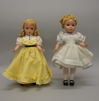 Appraisal: Pair of HP dolls Amy with blonde loop curls Margaret