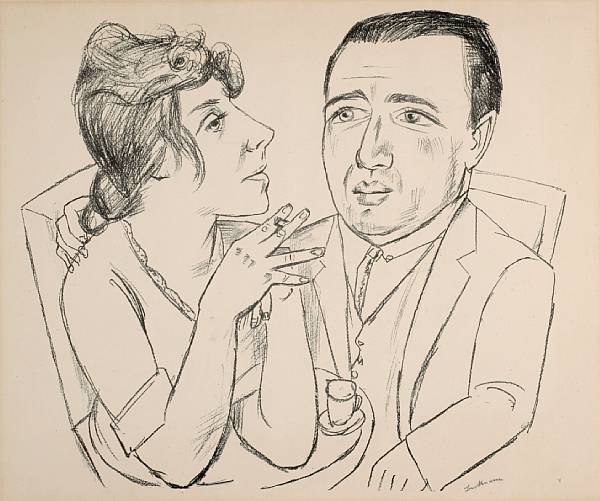 Appraisal: Max Beckmann German - Doppelbildnis I B Neumann und Martha