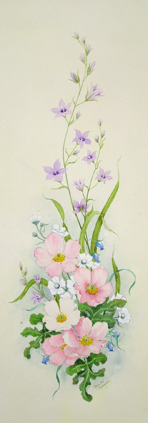 Appraisal: Christine Coleman late th century- Botanical studies gouache watercolour and