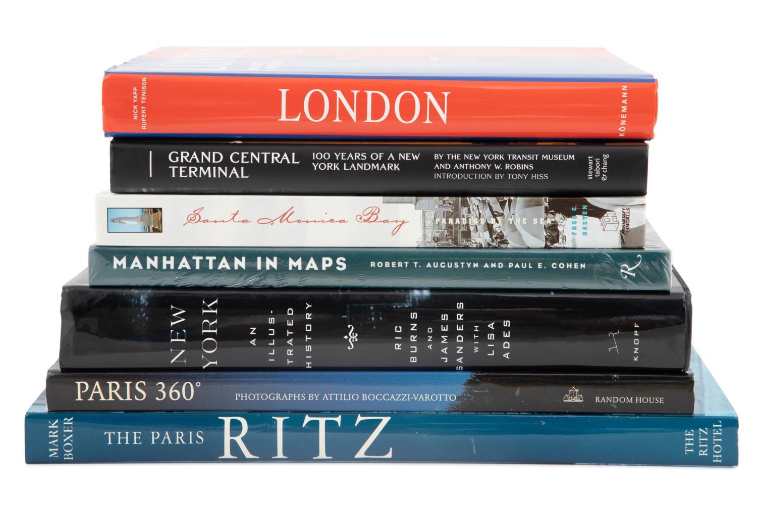 Appraisal: SEVEN BOOKS ON INTERNATIONAL CITIES DESTINATIONS Selection of seven hardcover