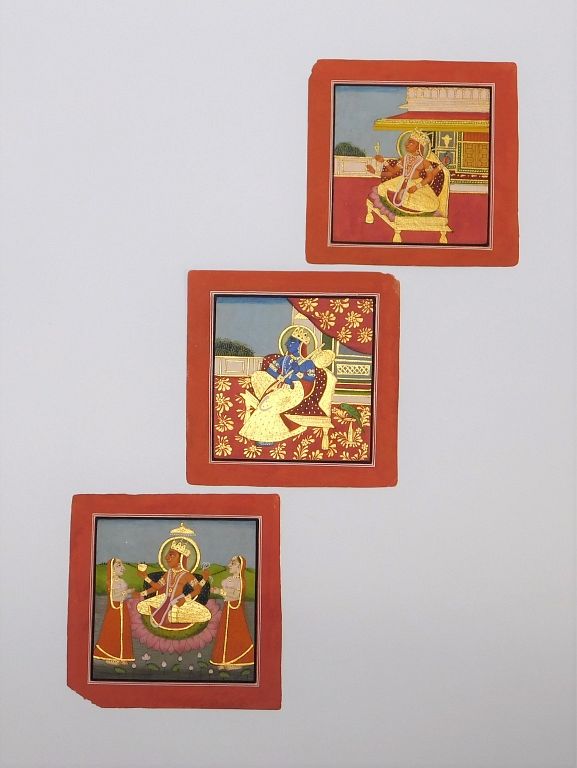 Appraisal: PC C Indian Pahari School Devi Paintings India th Century