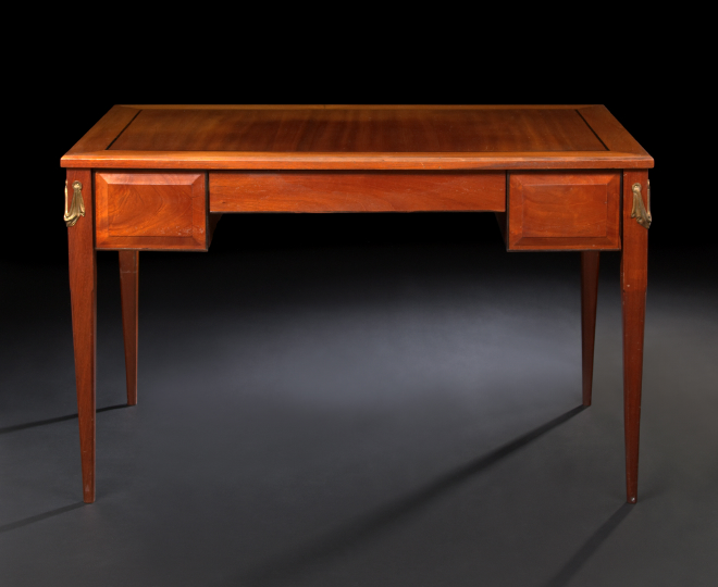 Appraisal: Christopher Maier American - Active New Orleans ormolu-mounted mahogany desk