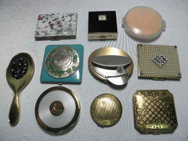 Appraisal: Lot of assorted vintage powder compacts mirror and watch compact