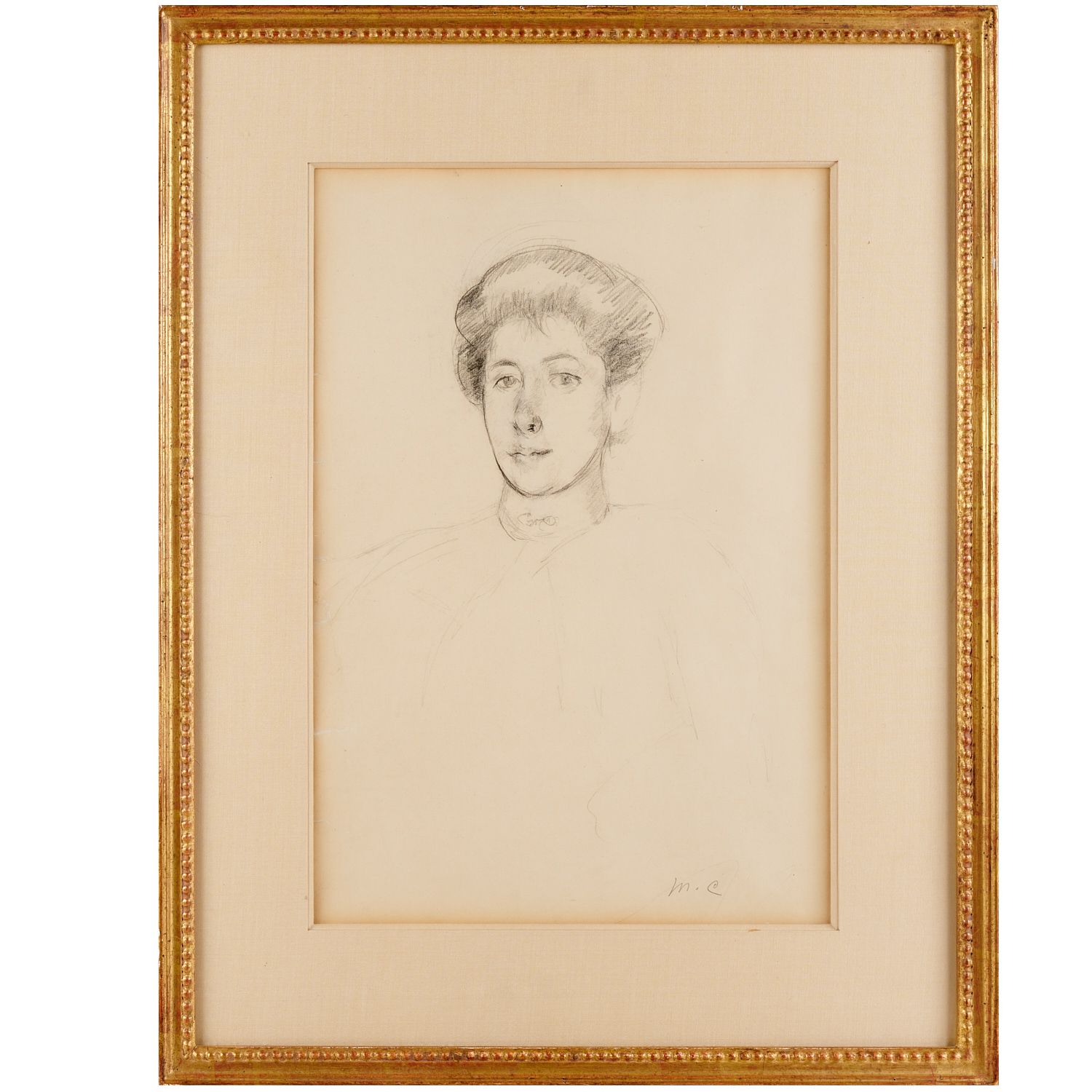 Appraisal: MARY CASSATT ATTRIB DRAWING Attributed to Mary Cassatt American -