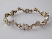 Appraisal: A silver Caravan bracelet designed by Bjorn Weckstrom for Lapponia