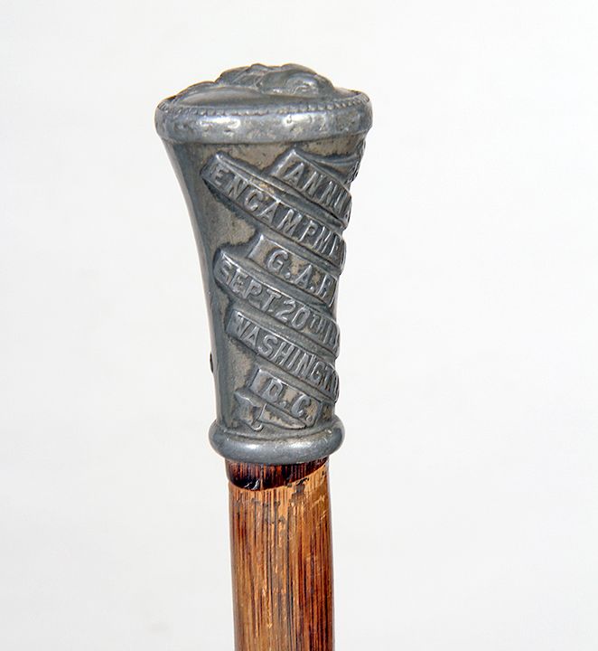 Appraisal: G A R Veteran Convention Cane Exclusive on Bidsquare Dated