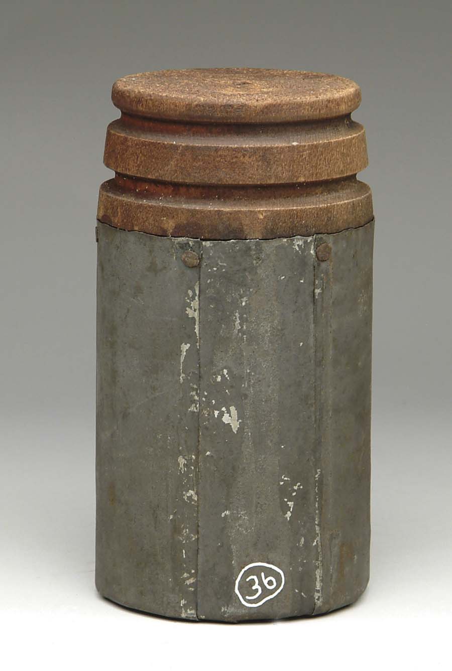 Appraisal: US -POUNDER CANISTER Non-excavated Unfired Museum quality specimen Having a