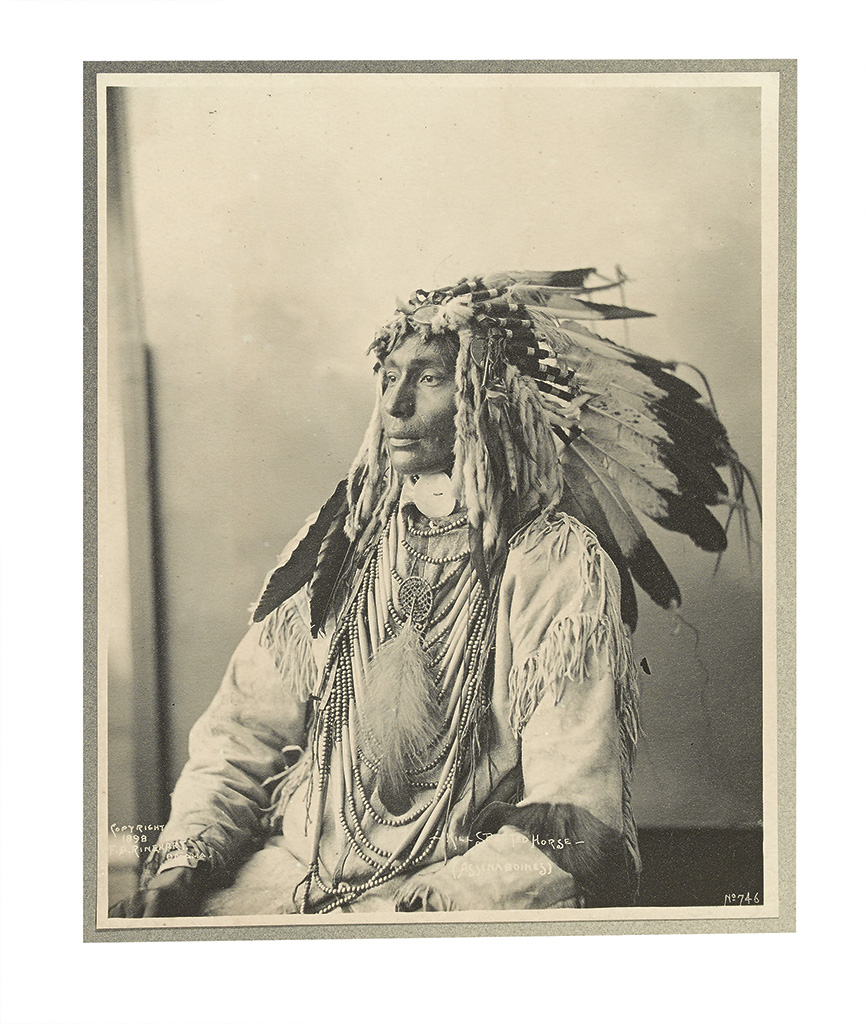 Appraisal: AMERICAN INDIANS--PHOTOGRAPHS Rinehart Frank A Kill Spotted Horse Assinaboines Platinum