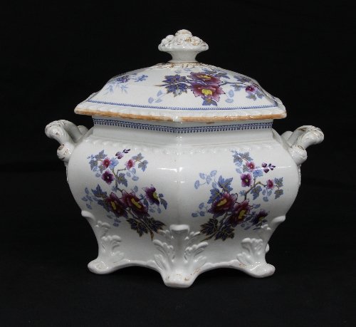 Appraisal: A Ridgways Stone China 'Japan Flower' pattern hexagonal soup tureen