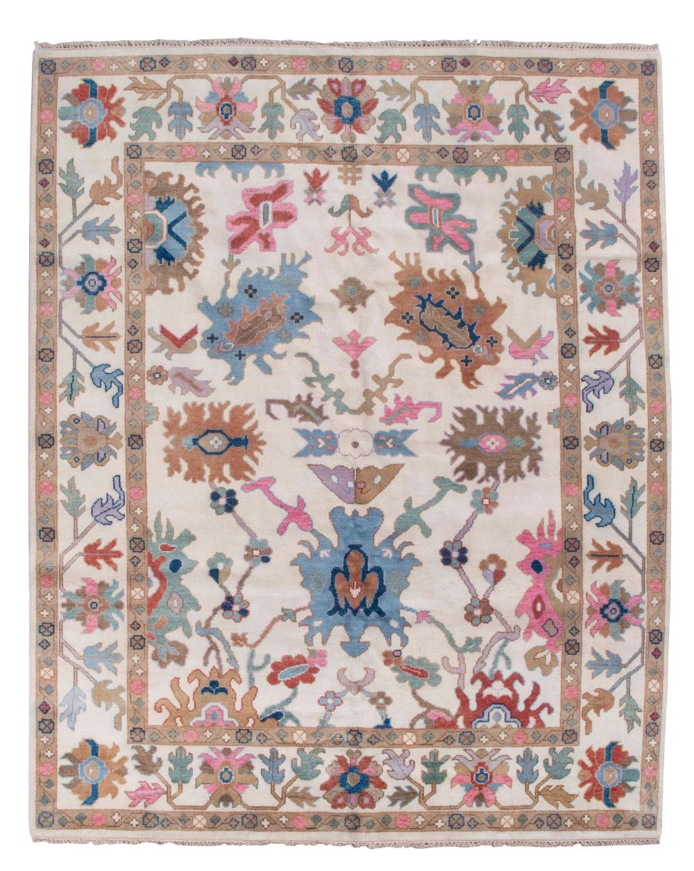 Appraisal: SULTANABAD DESIGN RUG ' X ' Early st Century Bright