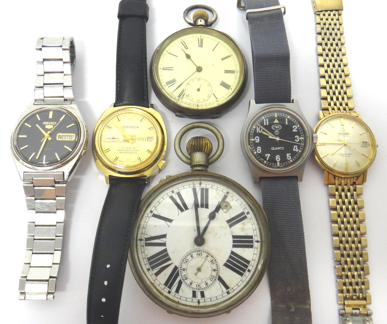 Appraisal: A gentleman's gilt metal fronted and steel backed Omega Automatic