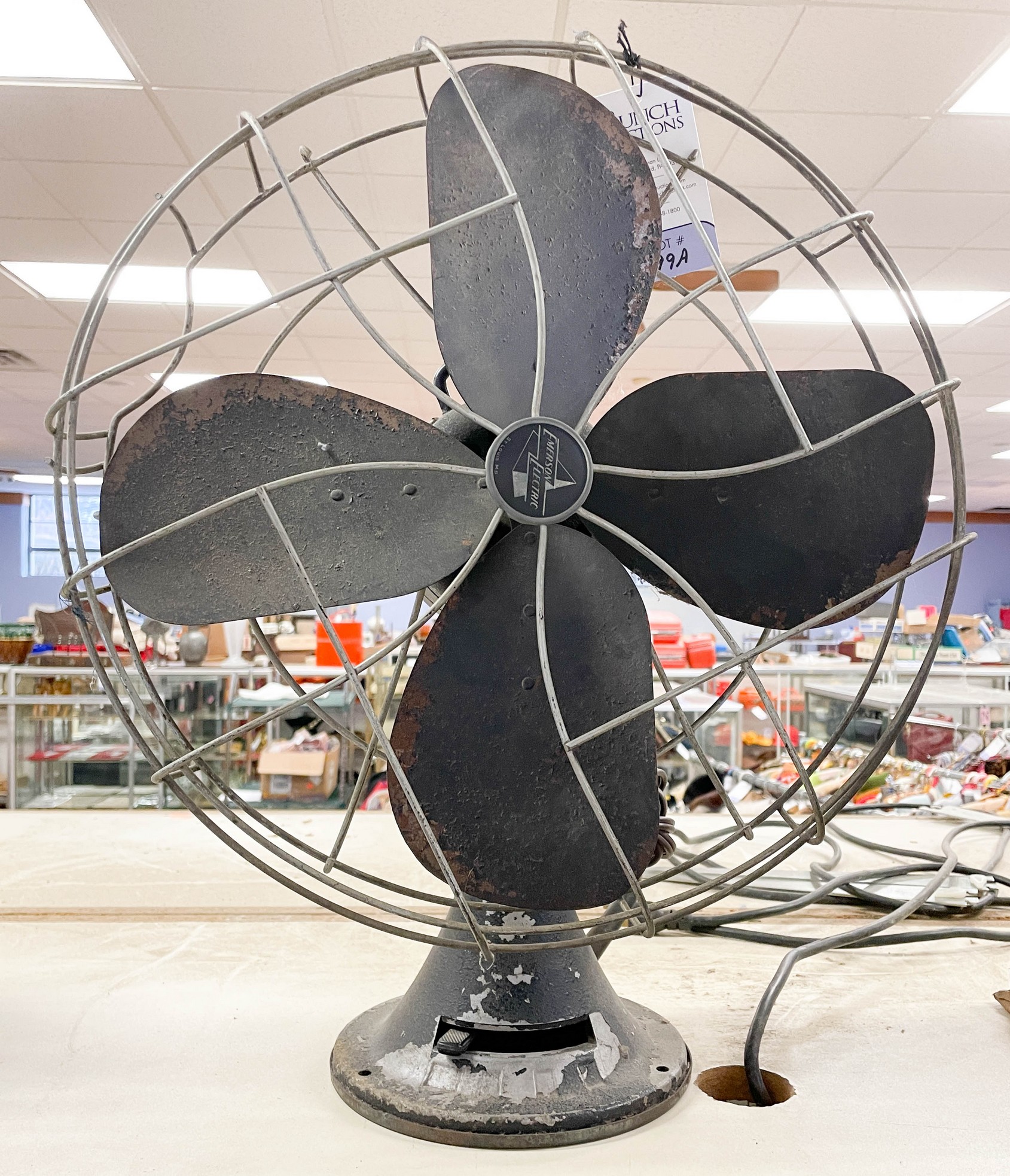 Appraisal: Early desk fan manufactured by the Emerson Fan Co wire