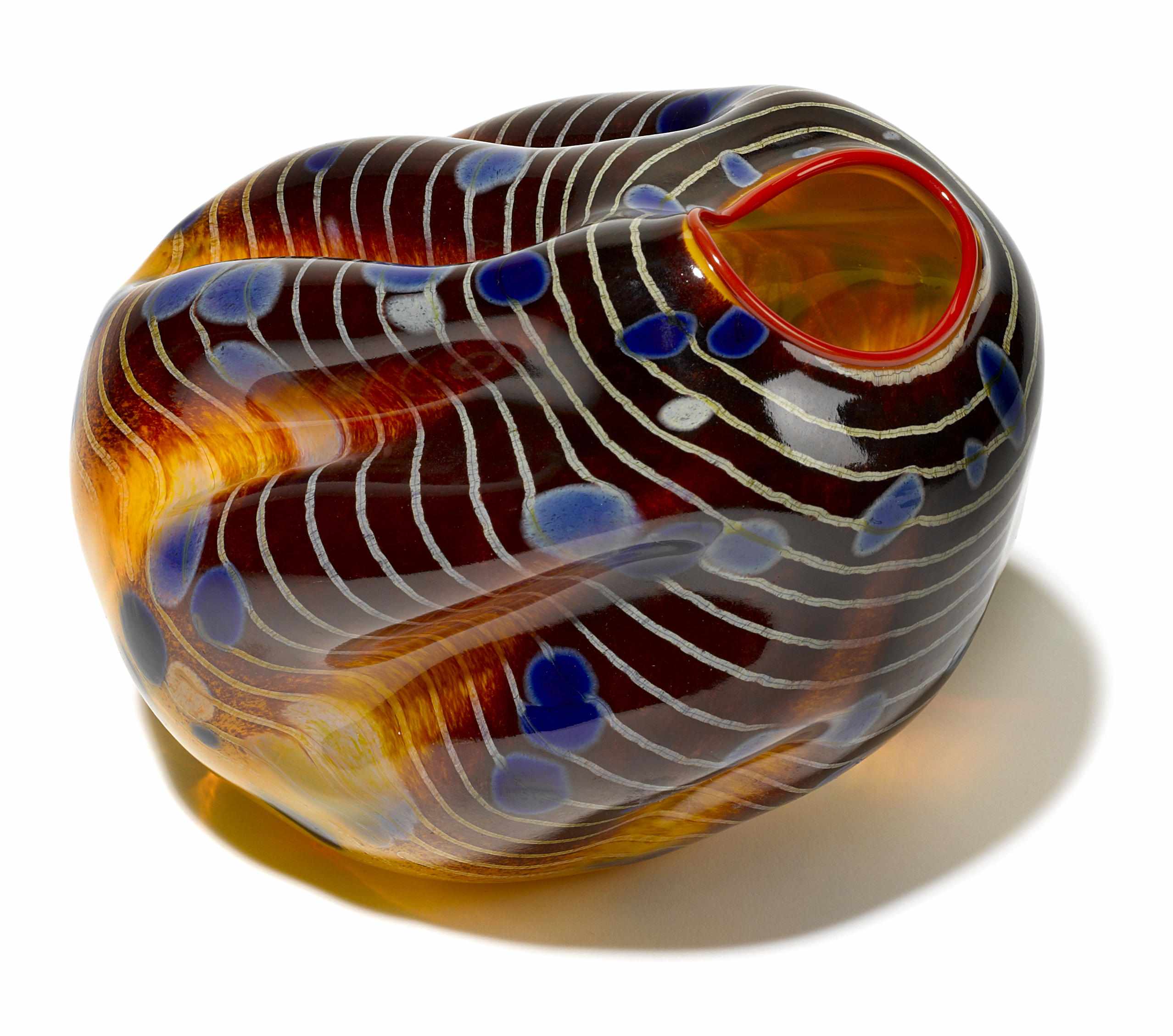 Appraisal: A Dale Chihuly blown glass Macchia for Portland Press applied