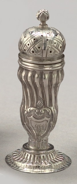 Appraisal: Continental Silver Footed Spice Caster second quarter th century in