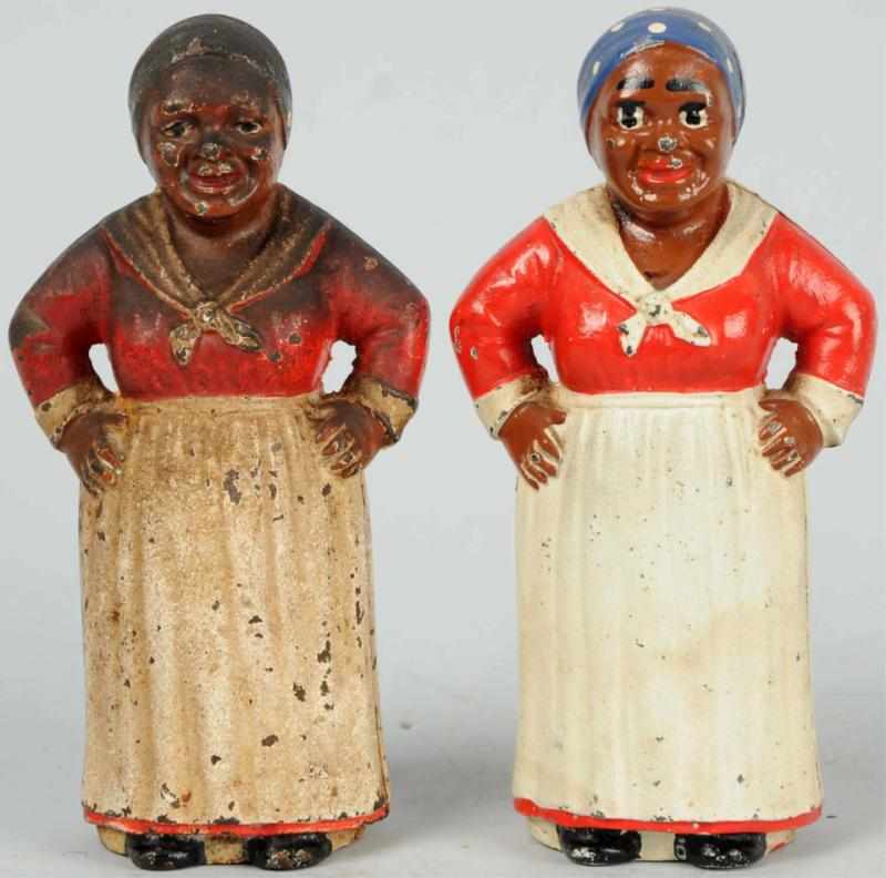 Appraisal: Lot of Cast Iron Mammy Still Banks Manufactured by Arcade