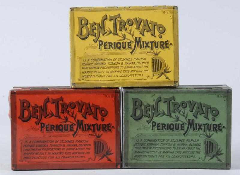 Appraisal: Lot of Ben Trovato Tobacco Tins Description Includes three different