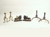 Appraisal: ANDIRON LOT - Lot of three pair of miniature andirons