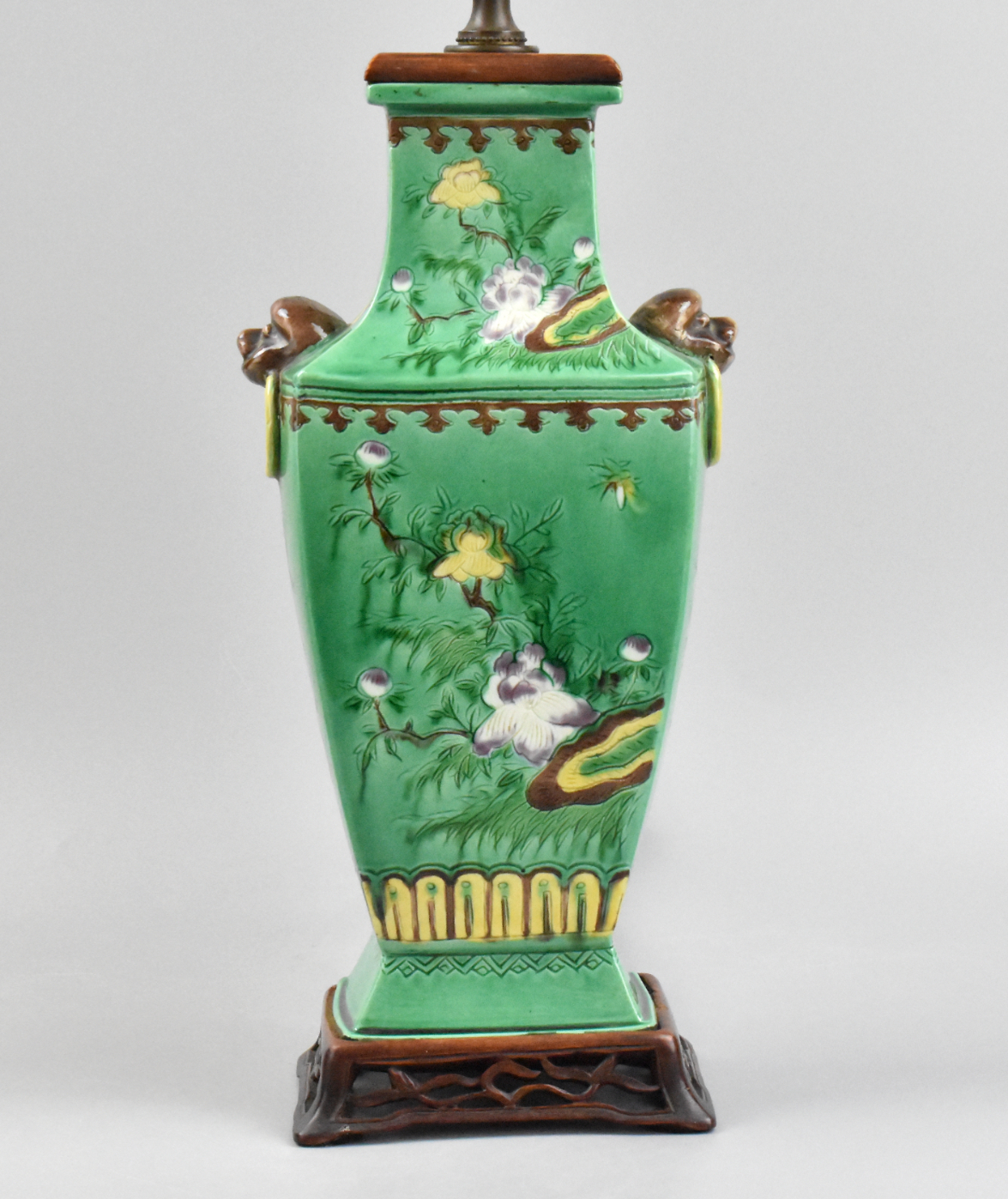 Appraisal: A Chinese sancai glazed vase dating from the MAL ROC