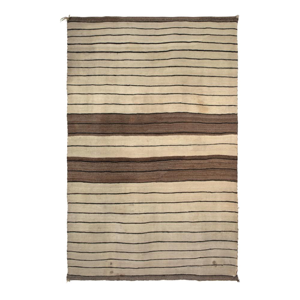 Appraisal: DIN NAVAJO BANDED TEXTILE CA Din Navajo Banded Textile ca