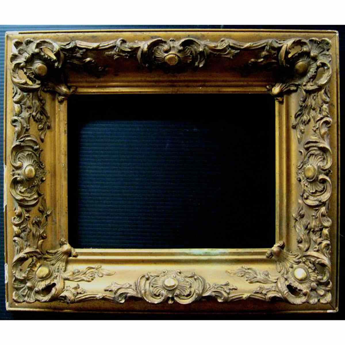 Appraisal: TH TH CENTURY GILT FRAME GILT FRAME MINER CHIPS -