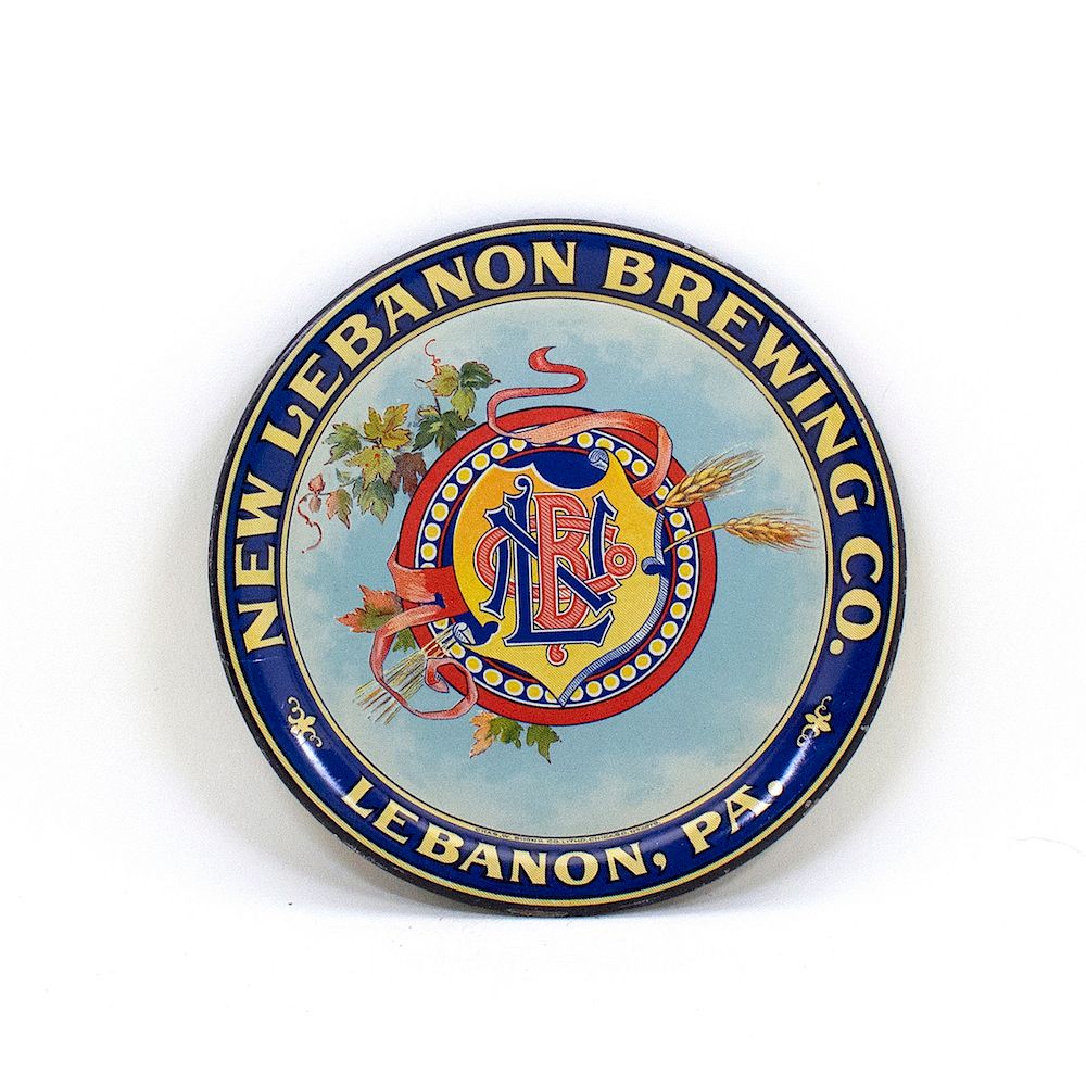 Appraisal: New Lebanon Brewing Tip Tray Reference n a Brewery New