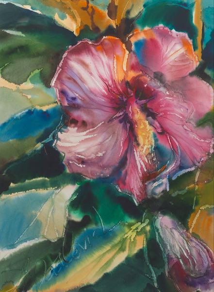 Appraisal: ARTUR VASILEVICH RUSSIAN AMERICAN CONTEMPORARY x paper Pink Flowers II