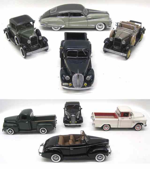 Appraisal: EIGHT DANBURY MINT SCALE MODEL COLLECTOR VEHICLES including Ford model