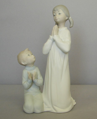 Appraisal: Teaching to Pray - Matte Finish Retired Good Condition