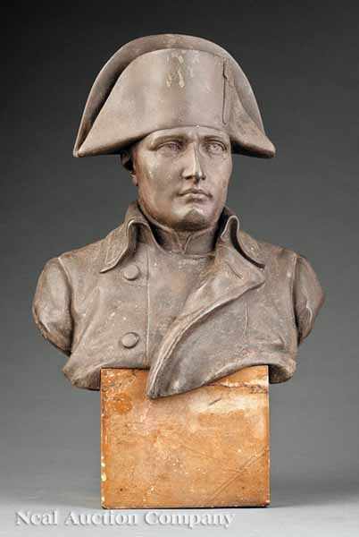 Appraisal: A French Bust of Napoleon late th c after Raffaelo