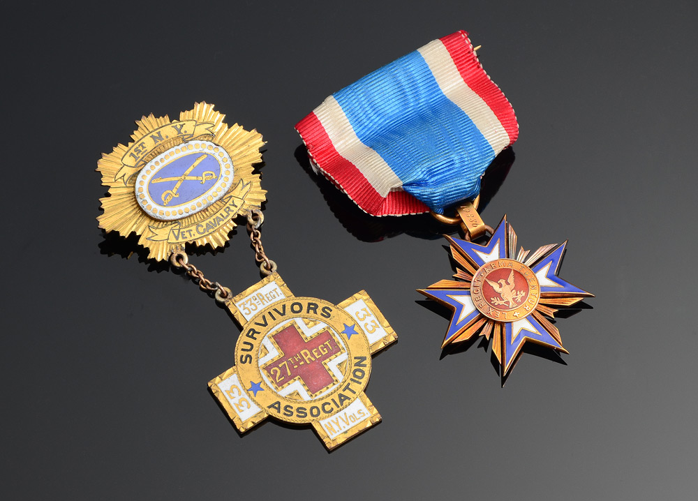 Appraisal: CIVIL WAR VETERANS MEDALS pieces total to include Loyal Legion