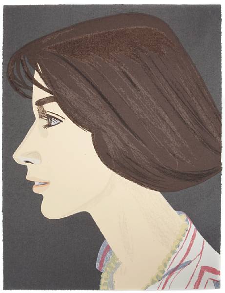 Appraisal: Alex Katz American born Susan M Screenprint in colors on