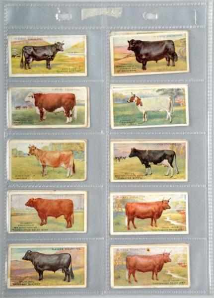 Appraisal: John Player British Live Stock Tobacco Cards Description This set