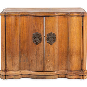 Appraisal: A Continental Oak Cabinet First Half th Century Height x