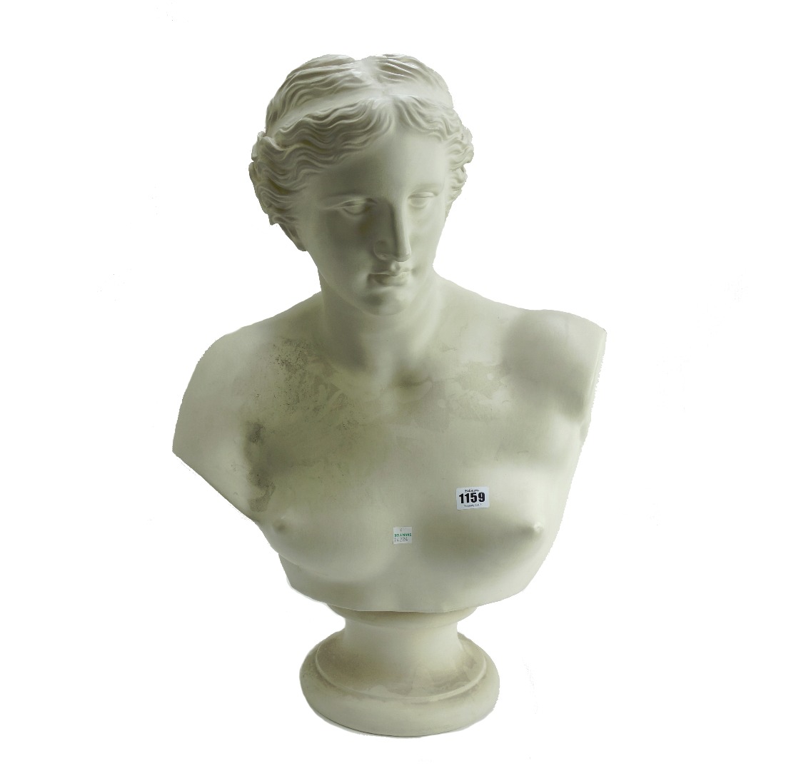 Appraisal: A Copeland parian bust of Venus late th century raised