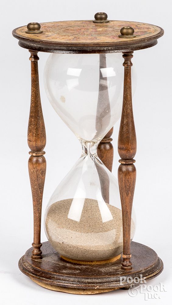 Appraisal: Sand timer early to mid th c Sand timer early