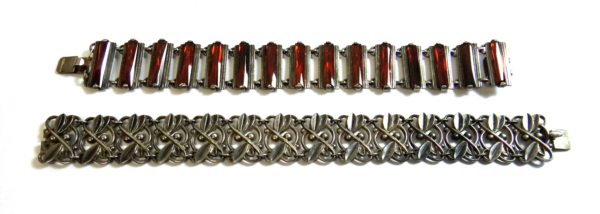 Appraisal: A German W M F bracelet the shaped rectangular links