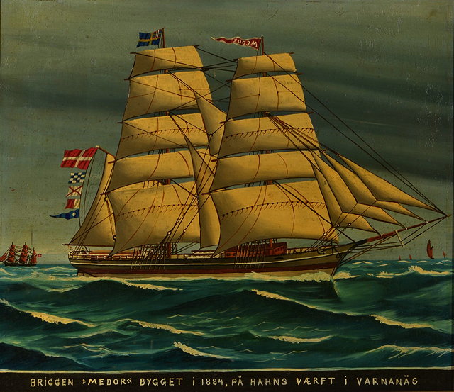 Appraisal: TH CENTURY SCANDINAVIAN SCHOOLPortrait of the twin masted sailing vessel