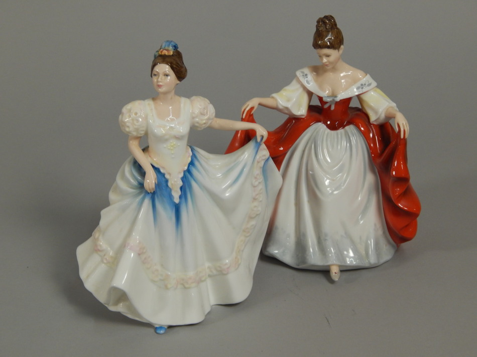 Appraisal: Two Royal Doulton figures Sara HN and Lyndsey HN