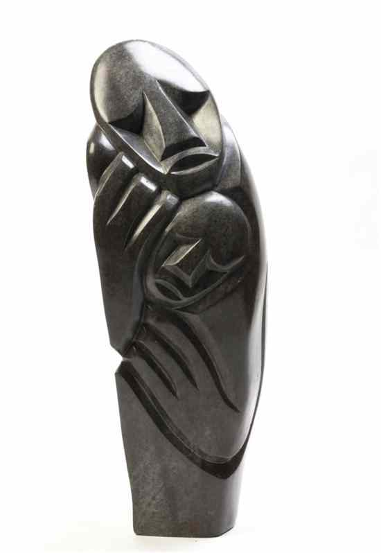 Appraisal: An African Carved Stone Sculpture Richard Mteki Zimbabwean b depicting