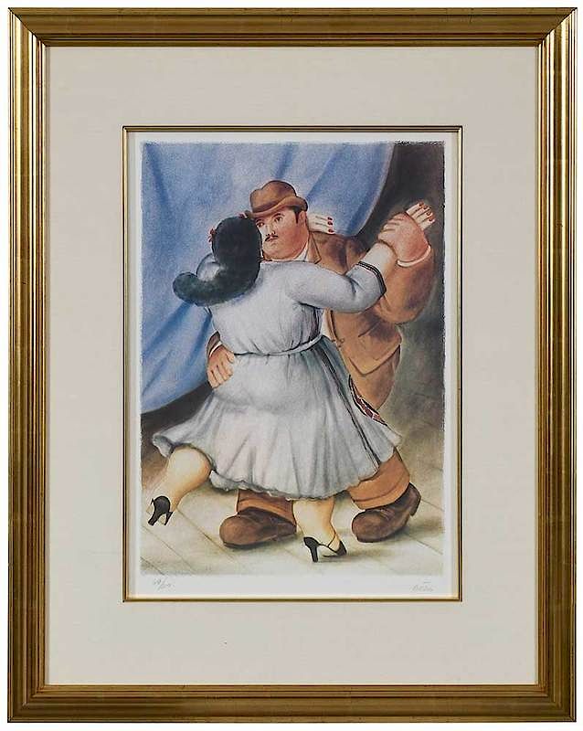 Appraisal: Fernando Botero Colombian Les Danseurs edition signed lower right Botero