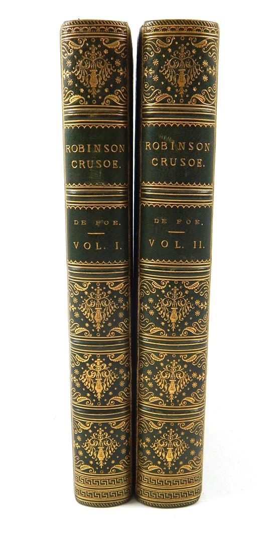 Appraisal: BOOKS two pieces Daniel Defoe The Life and Strange Suprizing