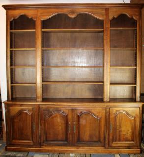 Appraisal: French Louis XV style open top bookcase French Louis XV