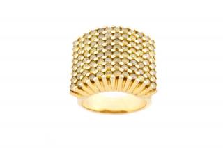 Appraisal: Ladies k Yellow Gold Yellow Diamond Ring A ladies modern