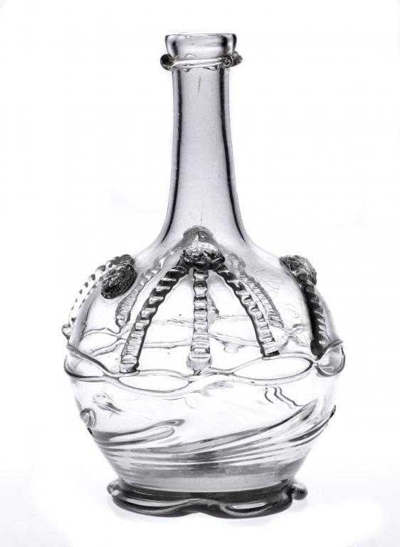 Appraisal: A NORWEGIAN GLASS DECANTER BOTTLE ZIIRATKARAFLER PROBABLY GJOVIK GLASVOERK of