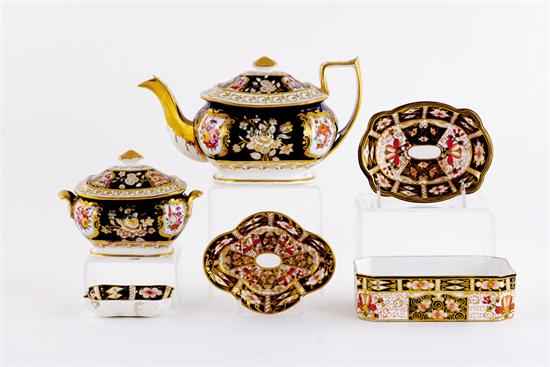 Appraisal: Collection English porcelain table articles Royal Crown Derby in the